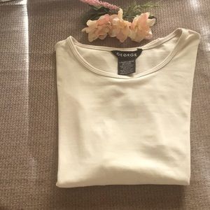 George- Lg Cream color short sleeve t-shirt.